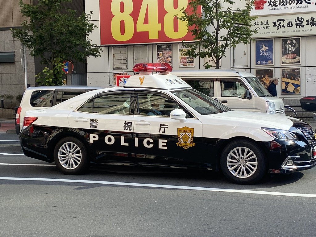 Police Car with Mascot on Flasher Mounting I was suprised … Flickr