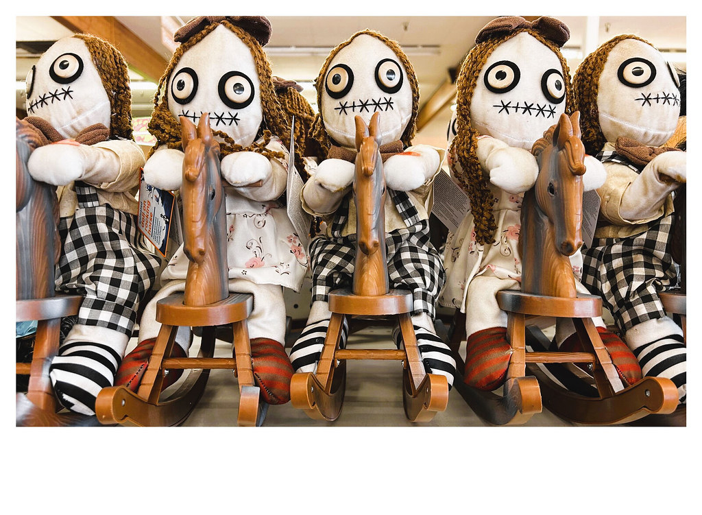 rock on with yo bad self . Creepy dolls on rocking horses … Flickr
