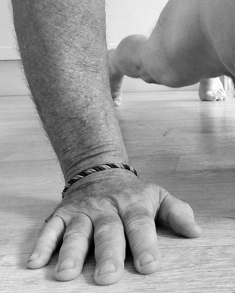 Finger exercises . . as he had fun keeping fit. .. . NO pu… Flickr