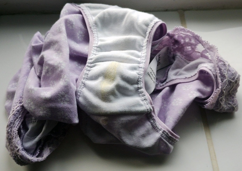 Yesterday's Panties Pink ones with a lovely visible stain … Flickr