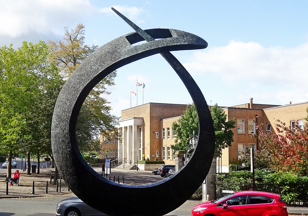 Rugby Town Hall View through the Whittle Memorial Saxon Sky Flickr