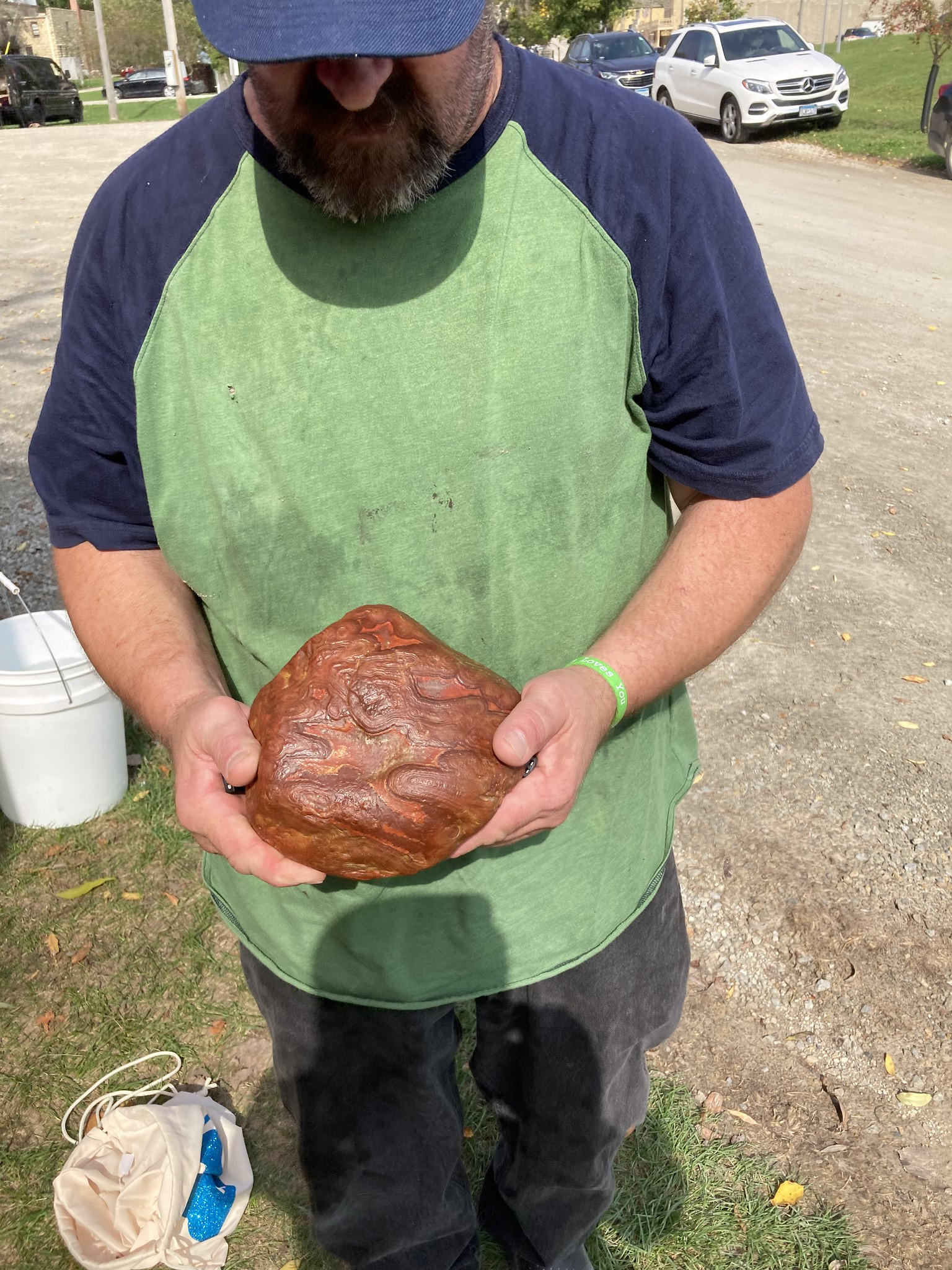 This is the biggest Lake Superior agate I have ever seen. Rock