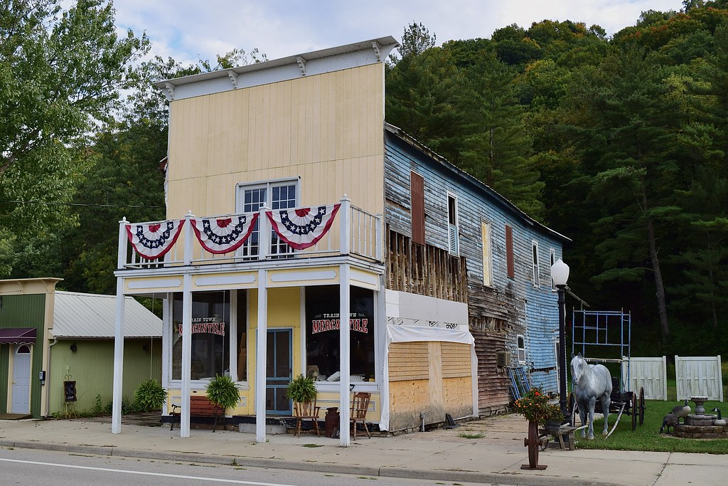 Unfinished Business Old storefront, Bagley Wisconsin. Roger