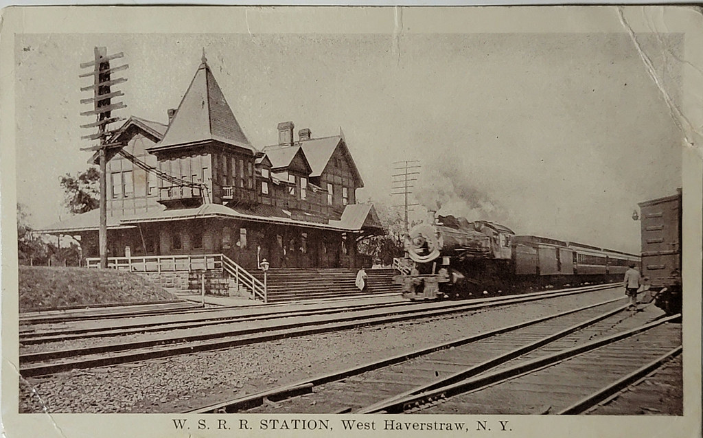 Real photo Postcard WSRR Station, West Haverstraw, New Yor
