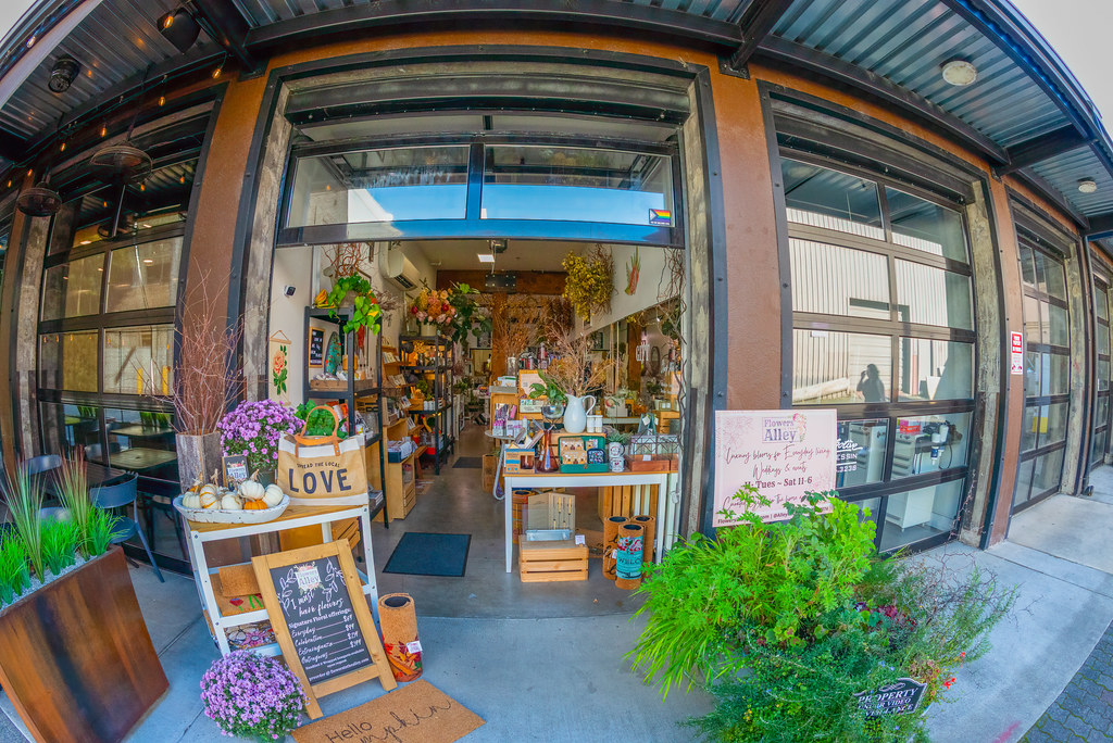 Flowers in the Alley 6238 Downtown Salem with a 16mm fish… Flickr