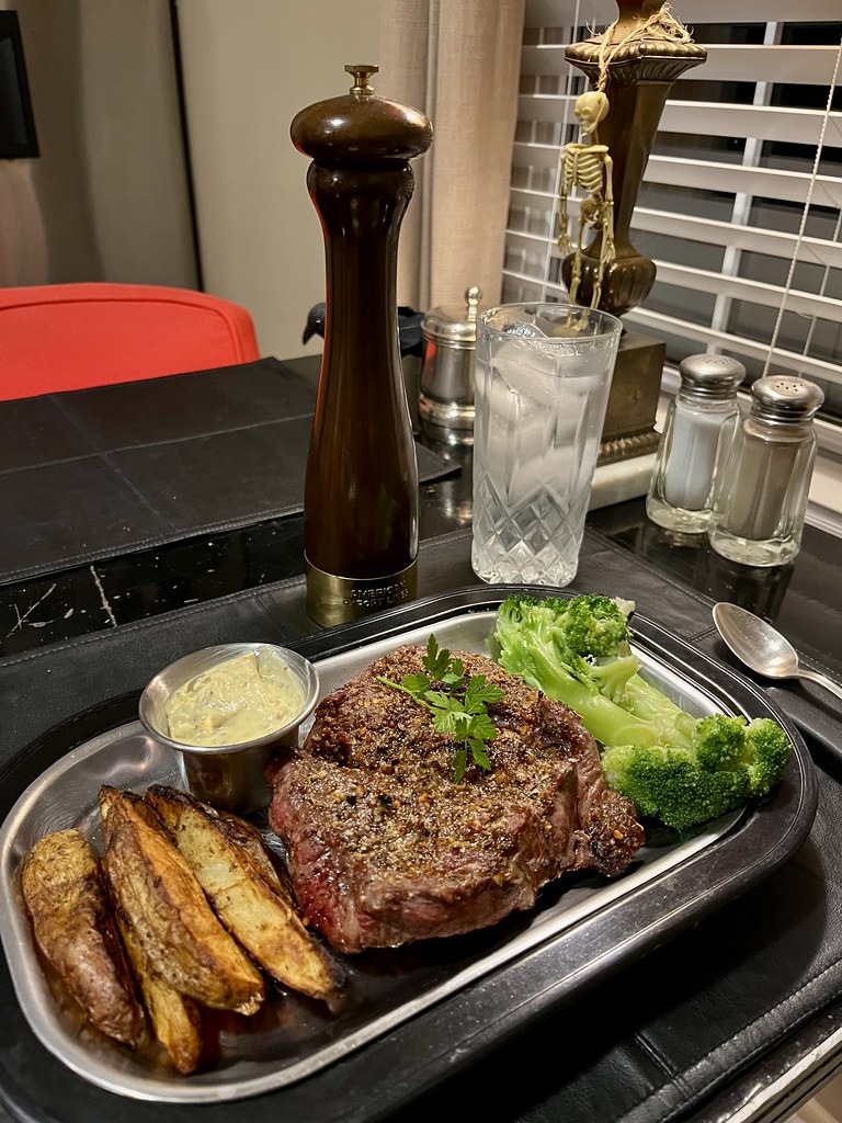 Charcoal Grilled Sirloin Steak Vintage American Export Lin… Flickr