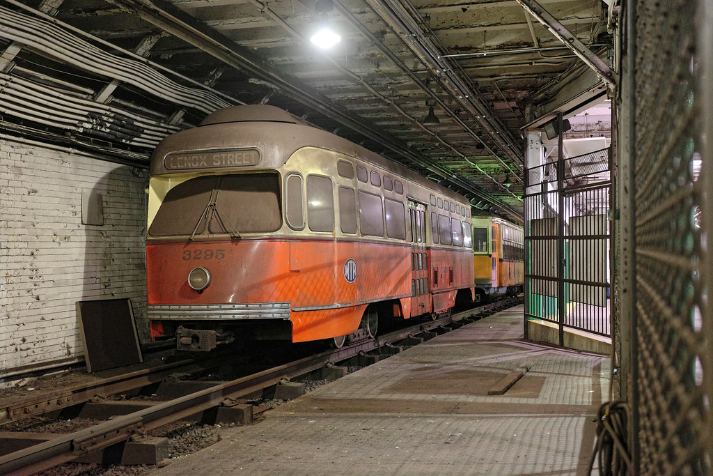 Boylston station Two older generation cars are 'preserved'… Flickr