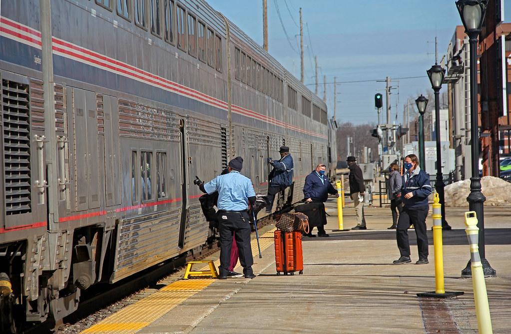 Busy in Springfield Amtrak conductors and station agents a… Flickr