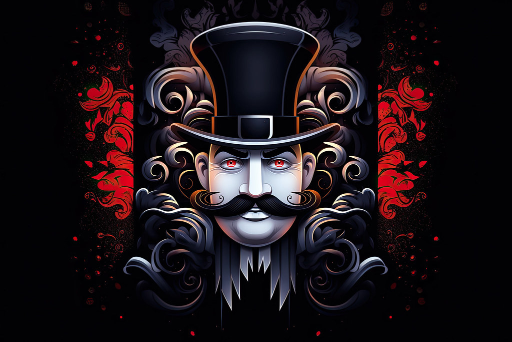 gent wearing top hat Artwork created by Midjourney from a … Flickr
