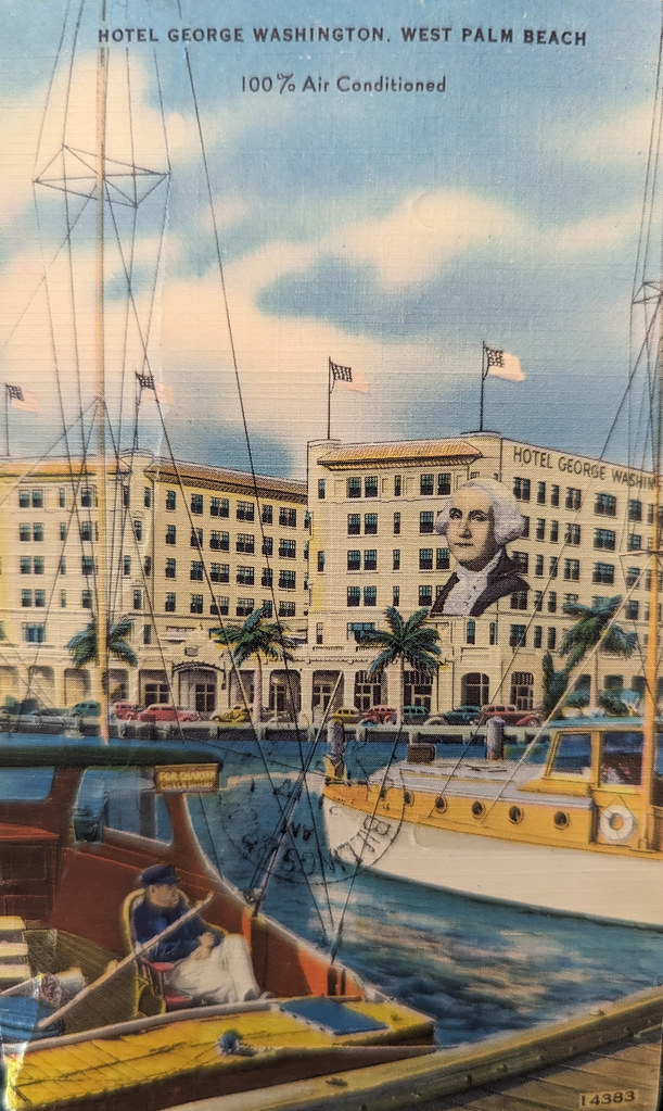 Vintage Postcard Hotel Washington West Palm Beach… Flickr