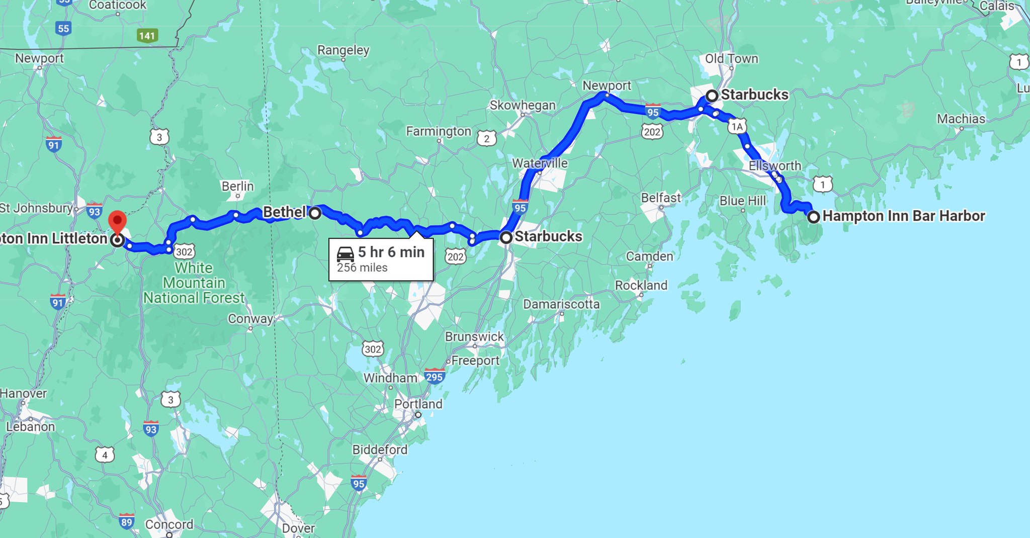 Holiday to New England in Oct 2023 Day 5 Bar Harbor to Littleton