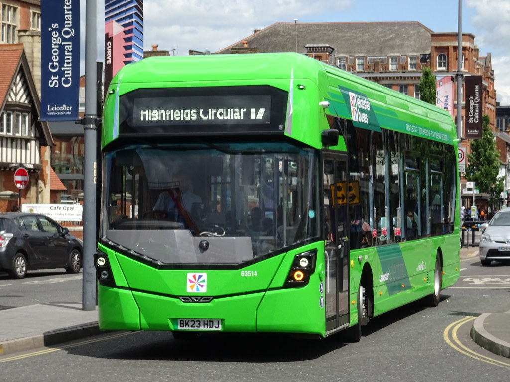 BK23HDJ First Leicester Electric 17 63514 Matt's Transport