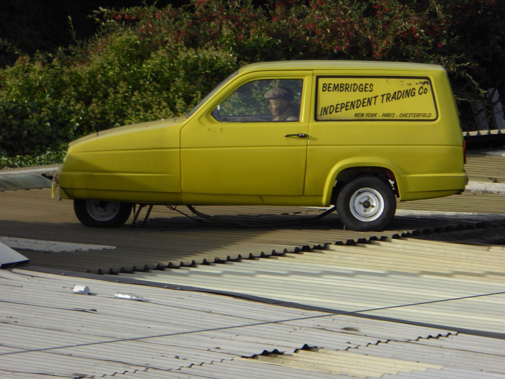 Three wheel van on Roof of a fence company Derbyshire Vlogs Flickr