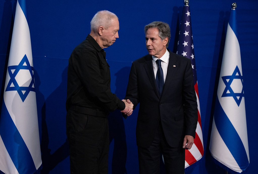 Secretary of State Antony J. Blinken shakes hands with Isr… Flickr