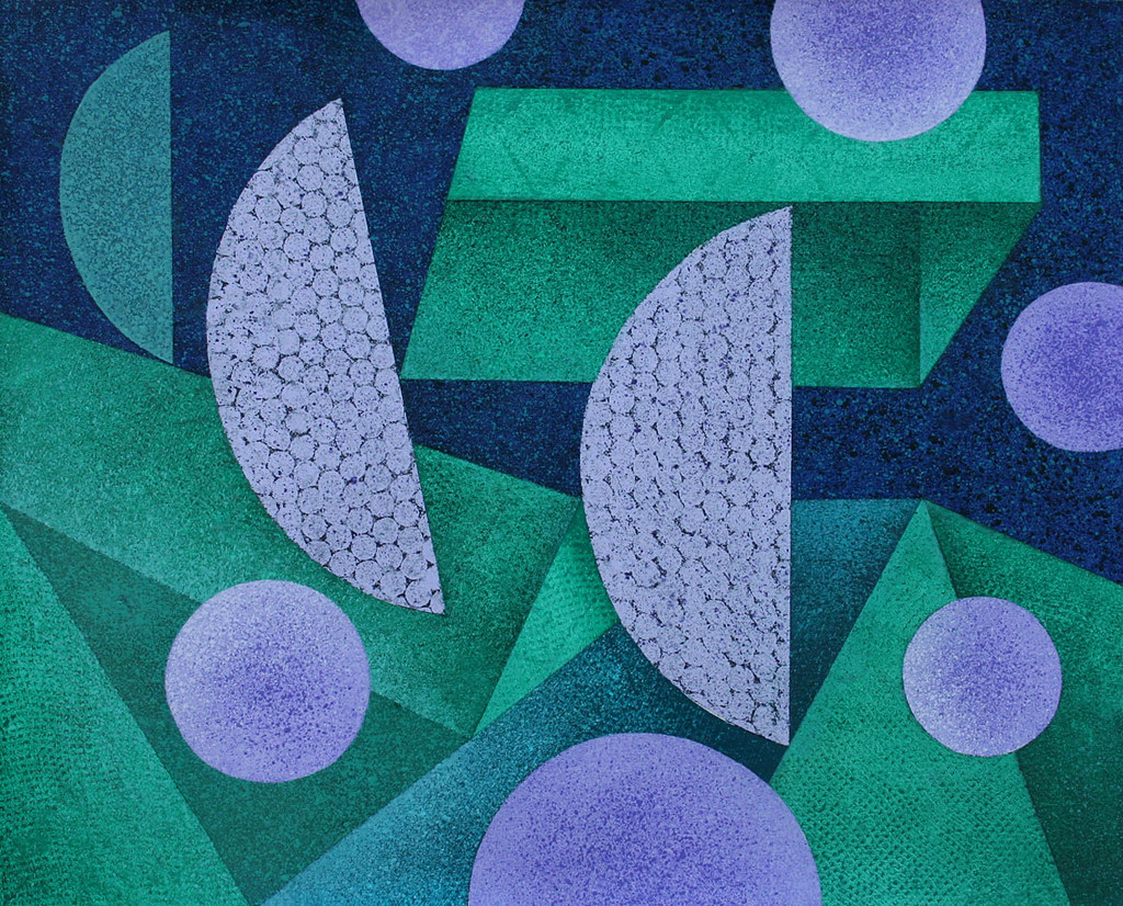 Moon Template Painting by Dan Steven acrylic on canvas 16x… Flickr