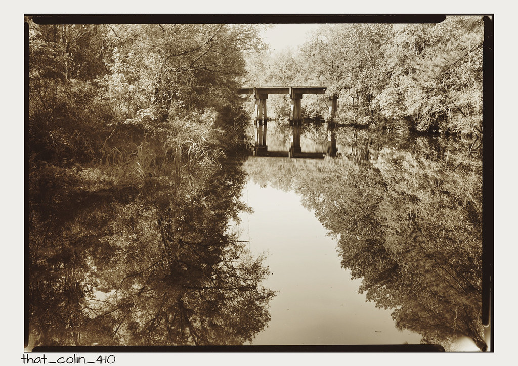 ‘Huger Creek Railway Bridge’ I made this image today to co… Flickr