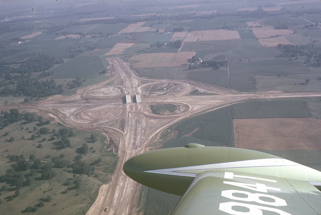 Moline IL July 1962, junction of Interstate 74, 80 & 280 Flickr