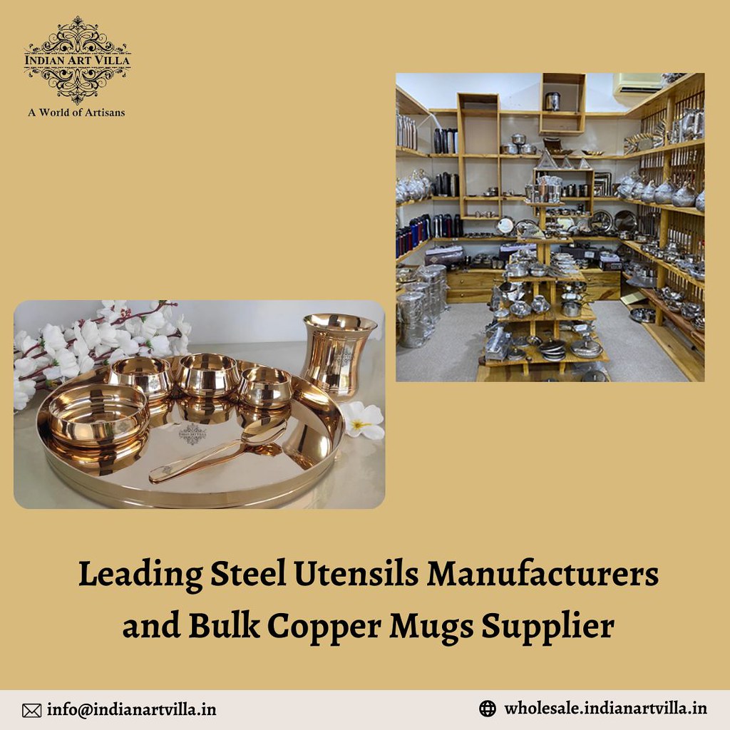 Leading Steel Utensils Manufacturers and Bulk Copper Mugs … Flickr