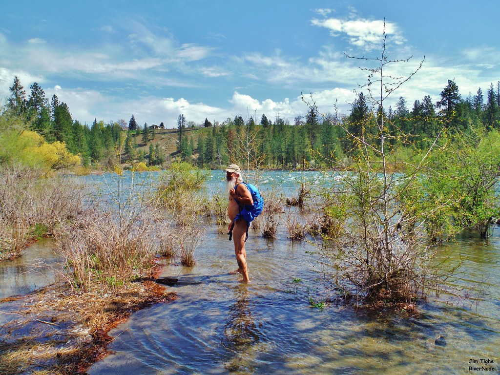 Nude At The Spokane River | Wading in the shallow water alon… | Flickr