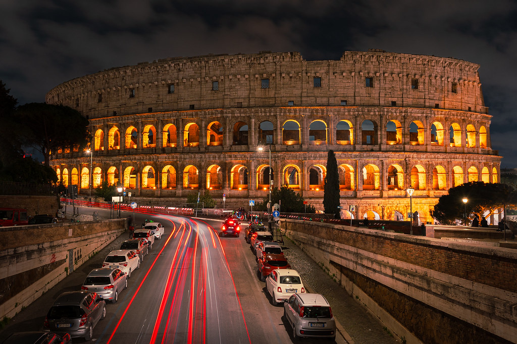 Colosseum Street View of the colosseum from a nearby bridg… Flickr