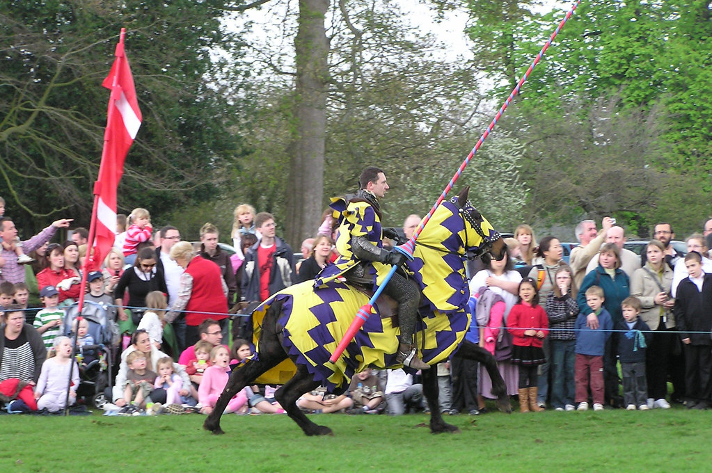 Jousting display Knebworth House on 13th April 2009. Pentakrom Flickr