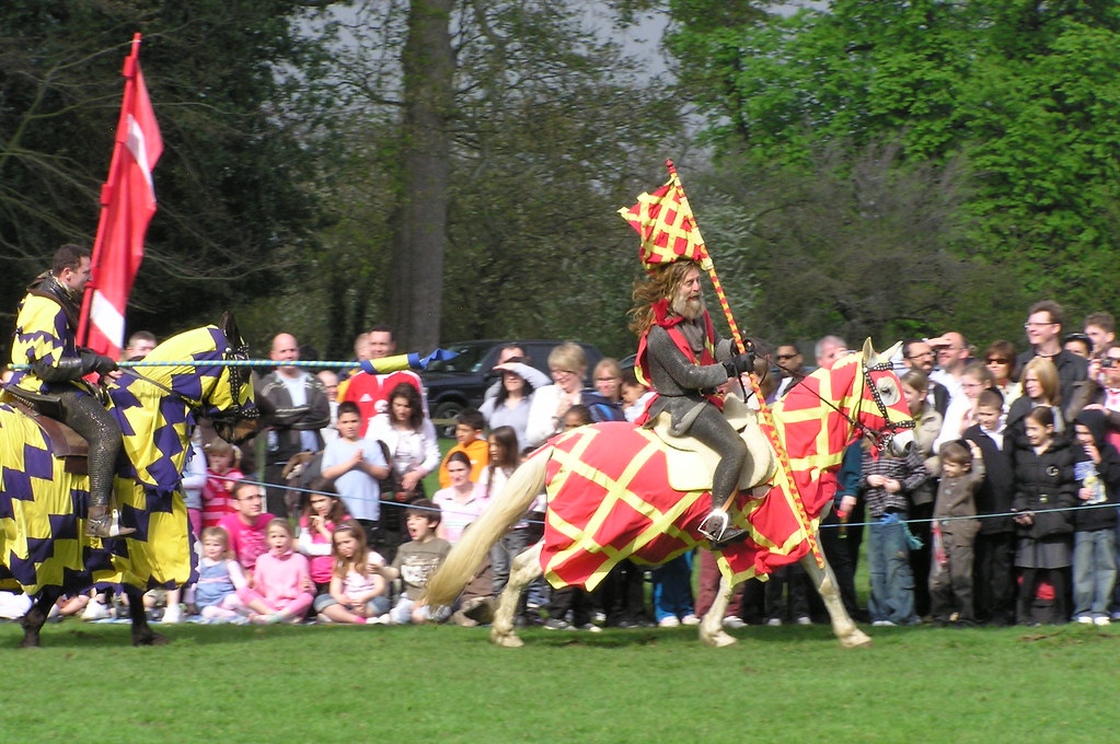 Jousting display Knebworth House on 13th April 2009. Pentakrom Flickr