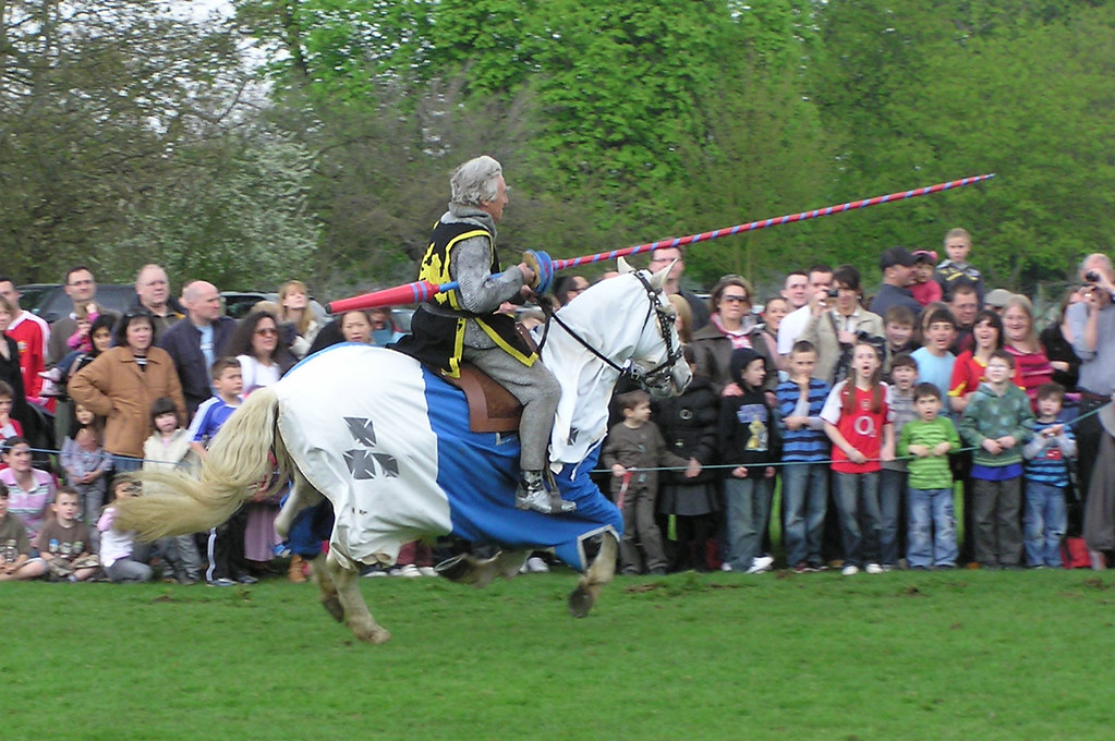 Jousting display Knebworth House on 13th April 2009. Pentakrom Flickr
