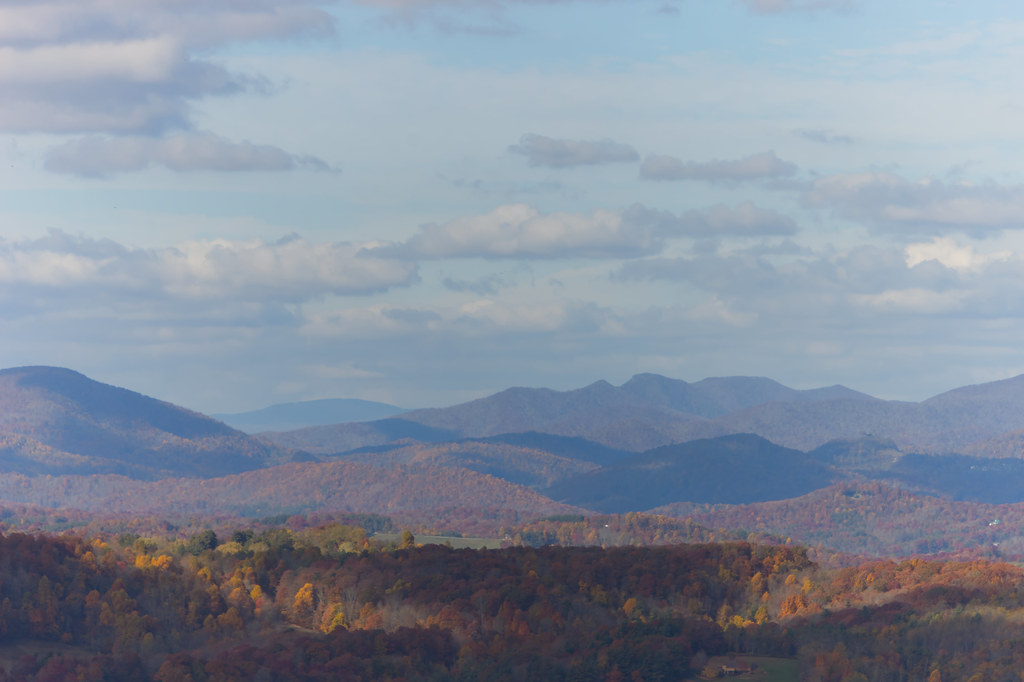 Three Top Mountain, NC and Mount Rogers, VA seen from Blow… Flickr