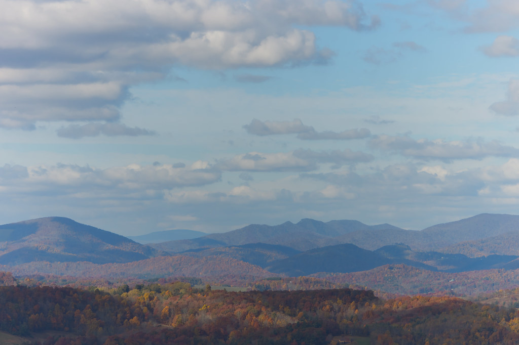 Three Top Mountain, NC and Mount Rogers, VA seen from Blow… Flickr