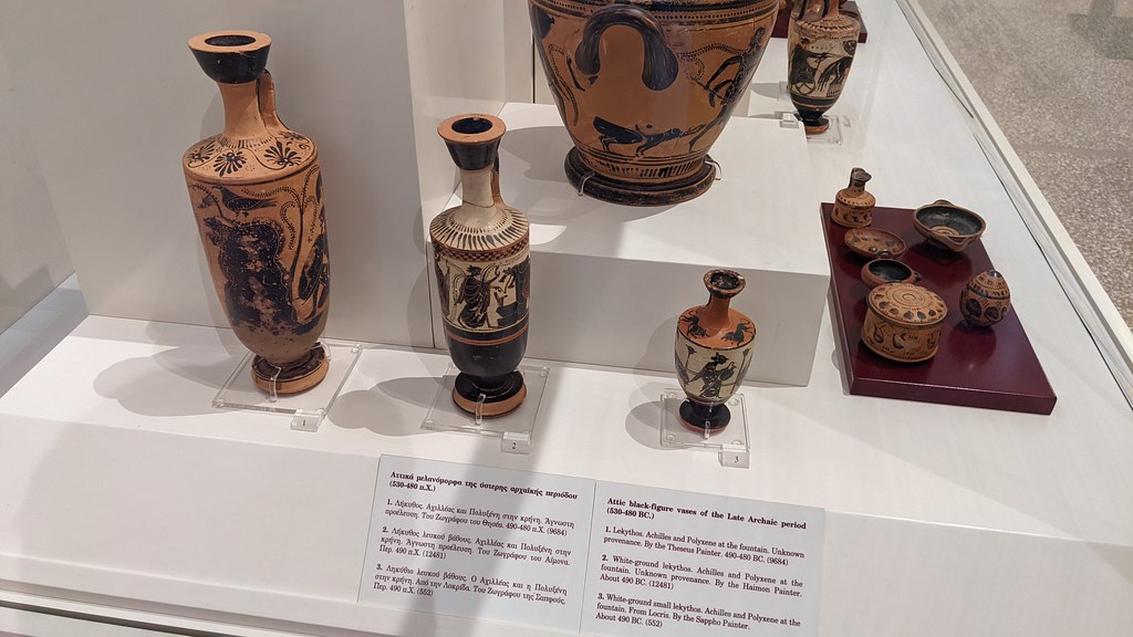 Attic black figure vases from the Late Archaic Period in t… Flickr