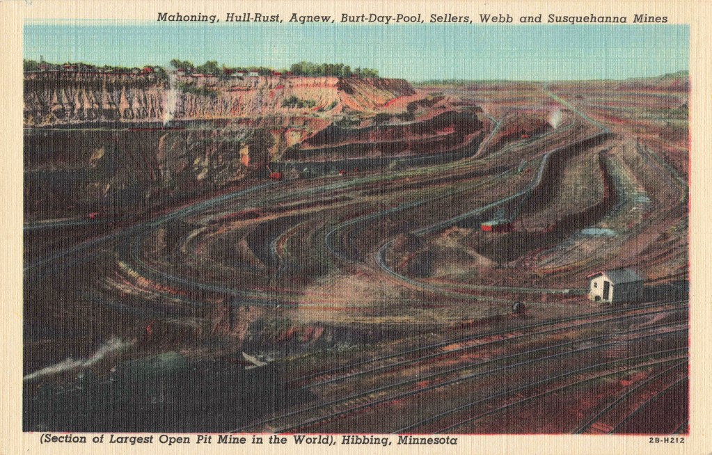 IRON MINING US MN Hibbing MN began 1895 MESABI IRON RANGE … Flickr