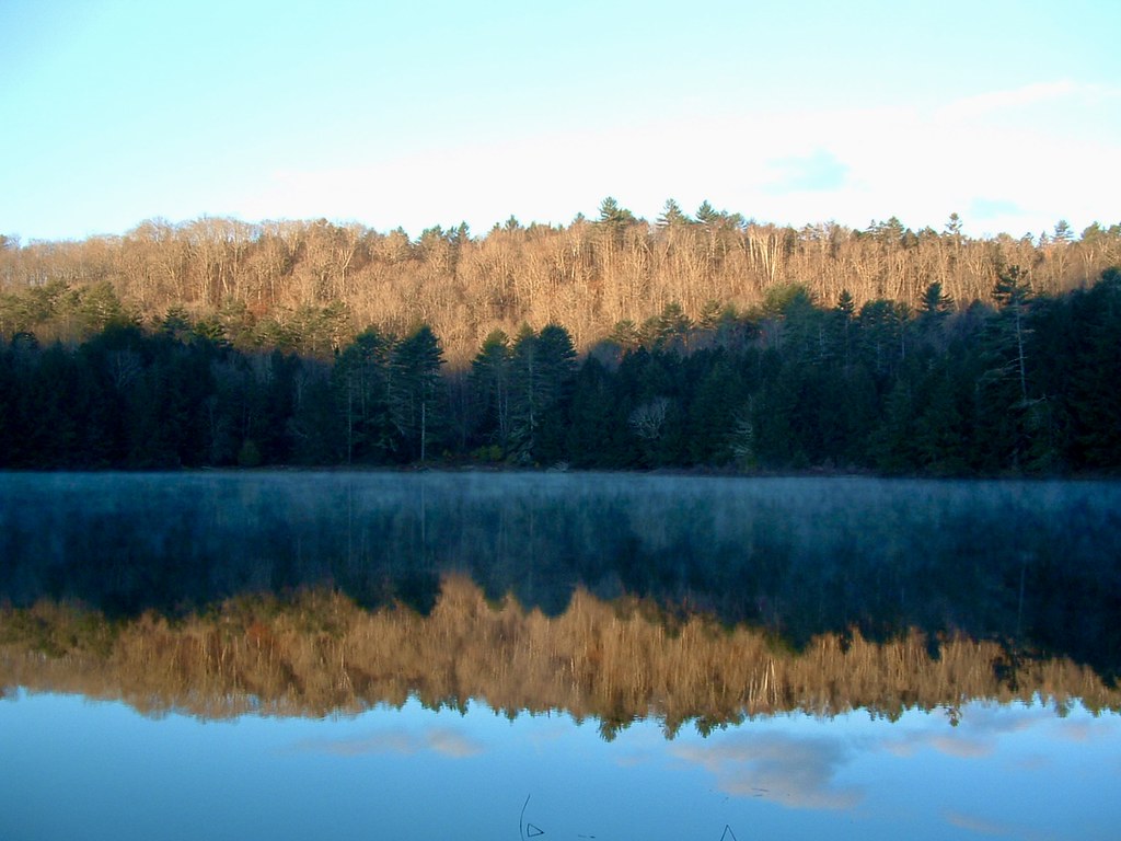 Sunrise. Calais Cove, Woodbury lake, Vermont. wilson hughes Flickr