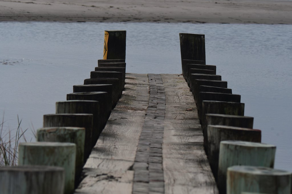 Short fishing pier Harvey's beach. Old Saybrook CT. Mark Brucker