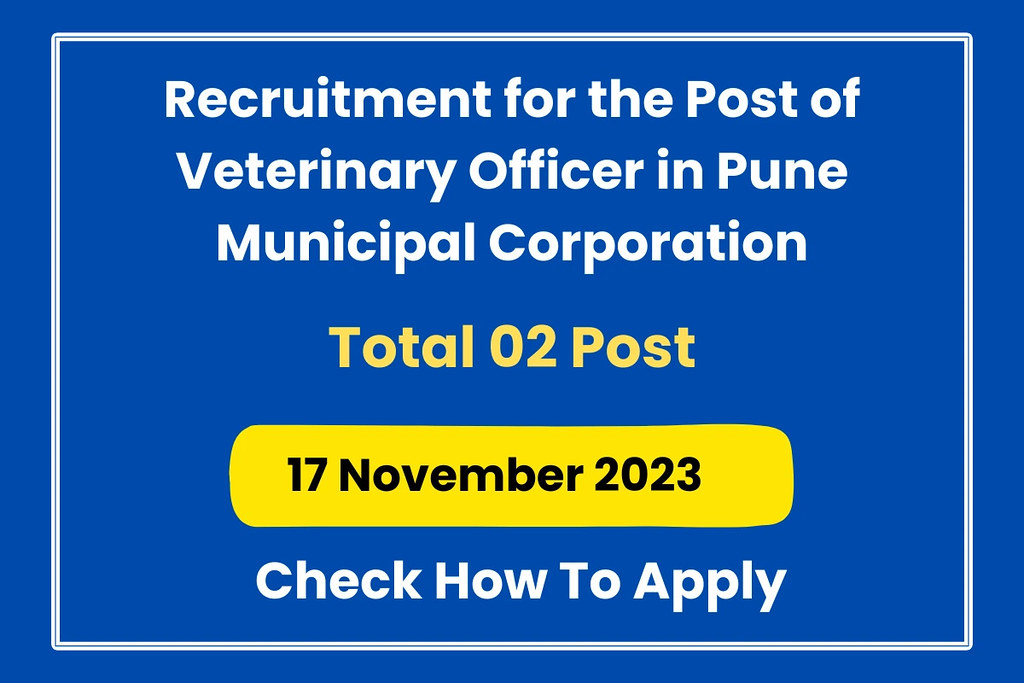 Recruitment for the Post of Veterinary Officer in Pune Mun… Flickr