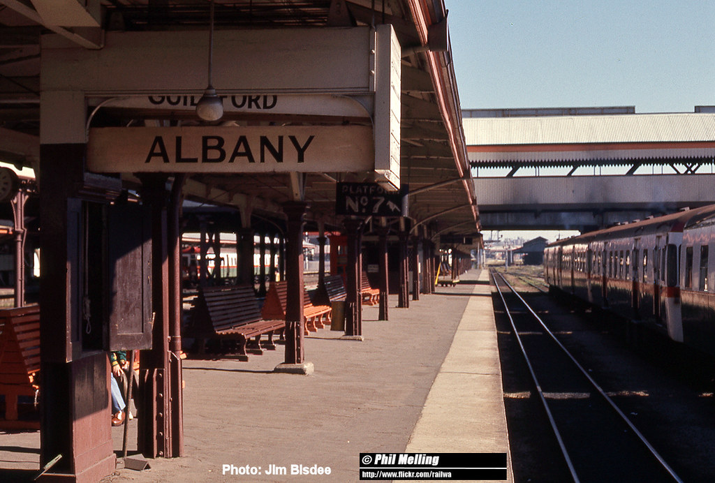 JB8694 Perth Railway Station Albany sign 11 May 1975 Flickr