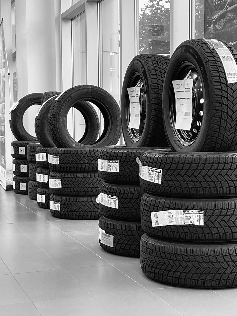 311/365 Snow Snow tires being installed this morning. Todd Gault
