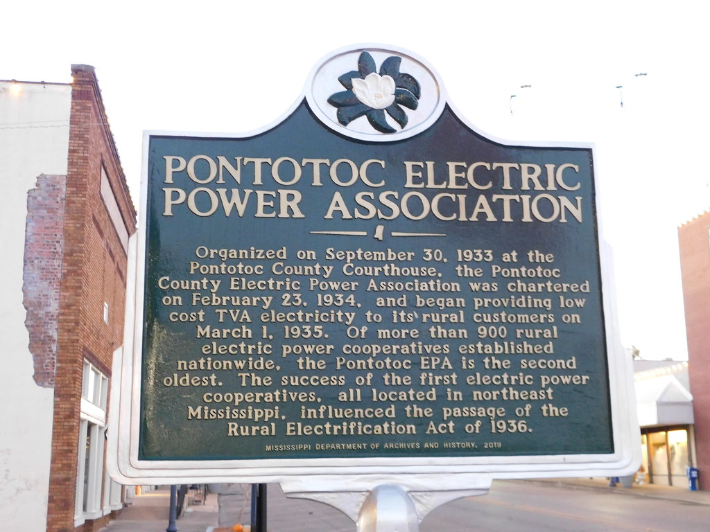Pontotoc Electric Power Association Historic Marker Flickr