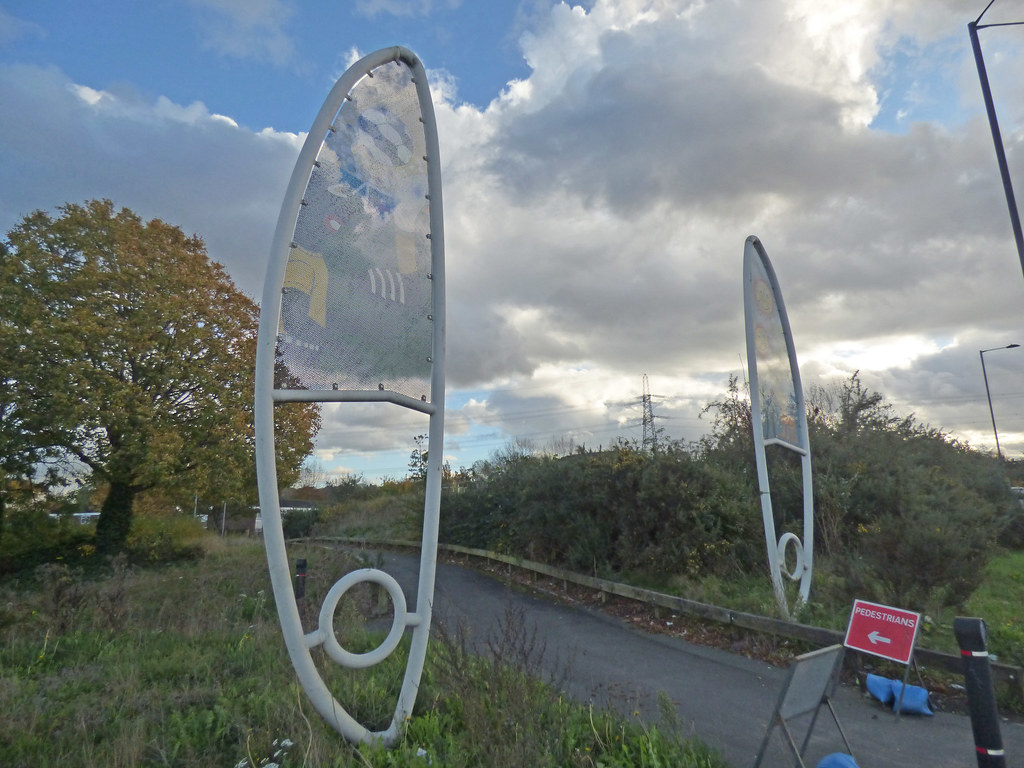 Spitfire Wing sculptures in Castle Vale on Chester Road Flickr