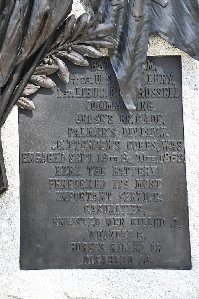 Battle of Chickamauga Battery M, 4th U.S. Artillery Monu… Flickr