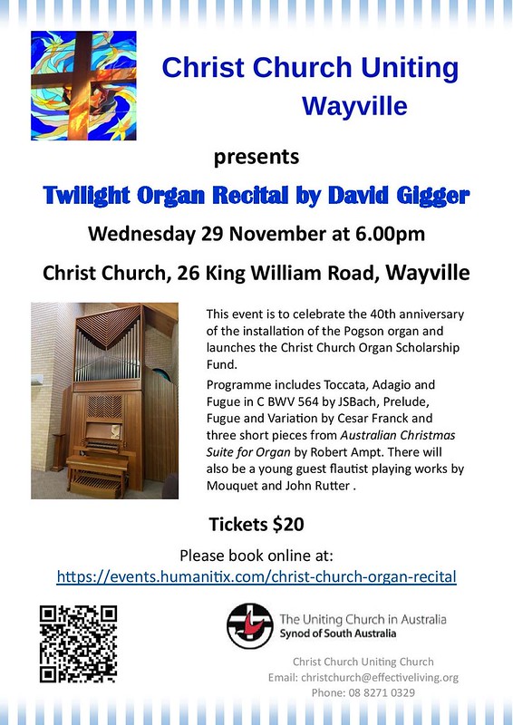 Twighlight Organ Recital Blackwood Uniting Church