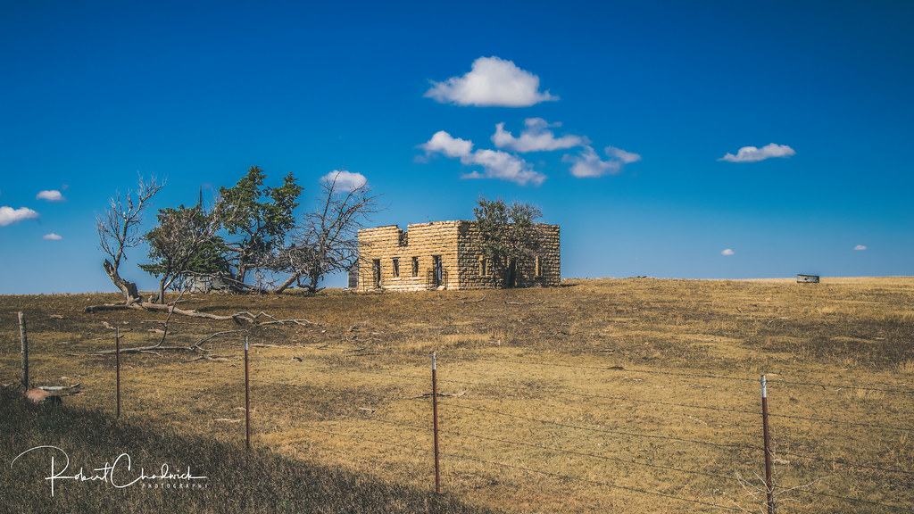 Abandoned limestone house Russell County, Kansas Flickr
