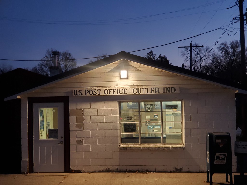Cutler, IN Post Office Michael Hartman Flickr