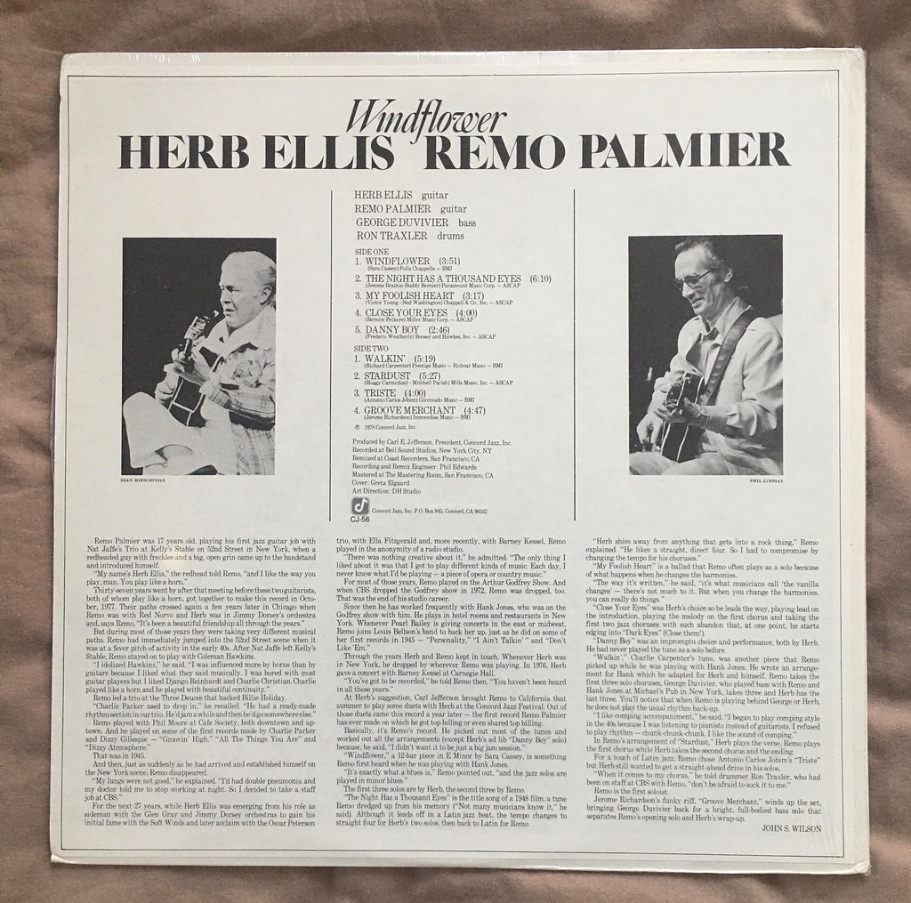 Herb Ellis Remo Palmier Windflower (SEALED) 2 Mellowness Flickr