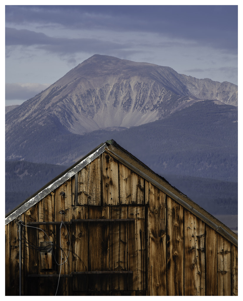 Shed and Mountain Jackson Hot Springs, Montana copy Flickr