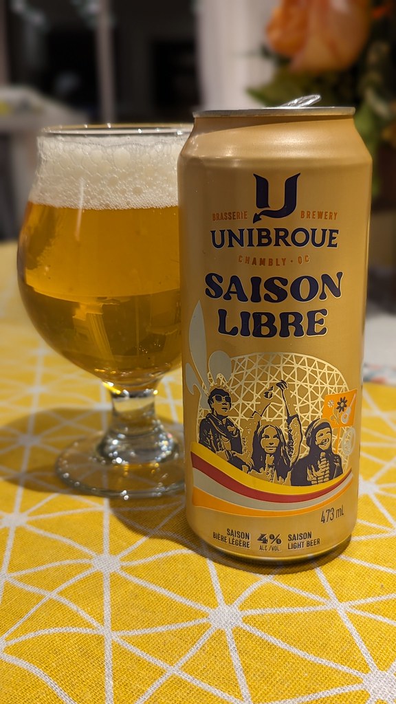 mmmm....beer Saison Libre Unibroue Brewery Chambly, Quebec