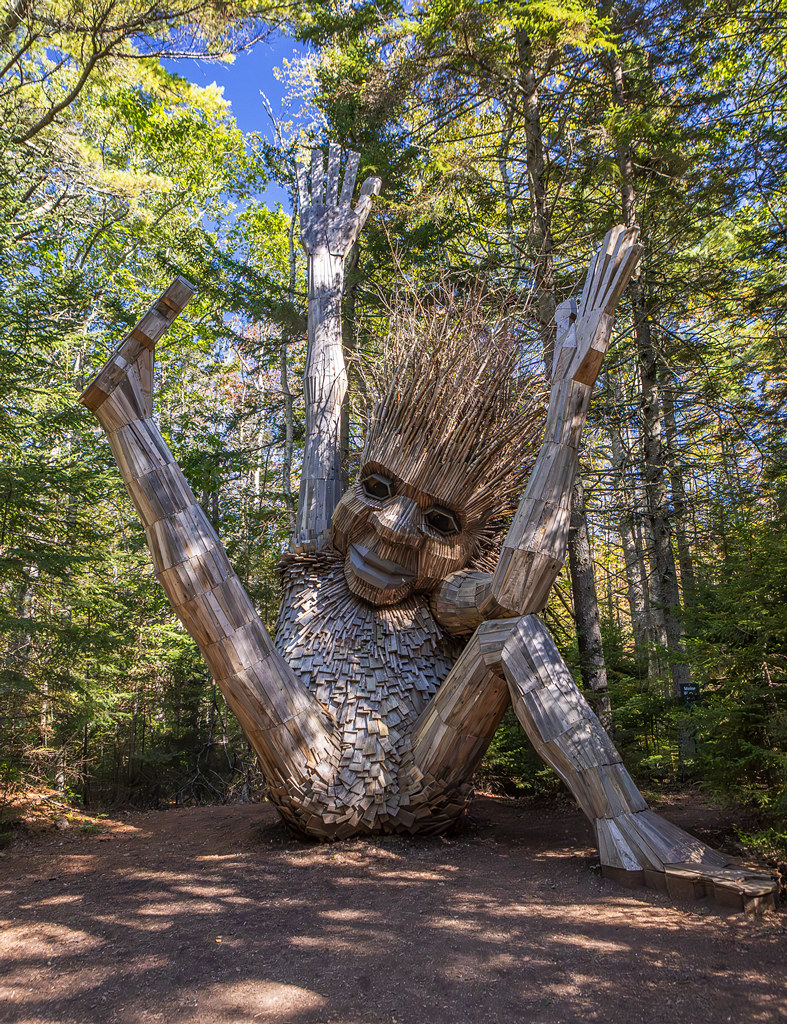 Troll sculpture (Soren) Coastal Maine Botainical Garden, B… Flickr