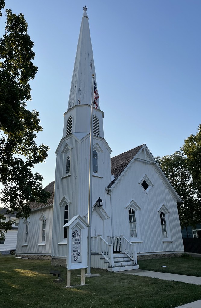 Pioneer Gothic Presbyterian Church (Dwight, Illinois) Flickr