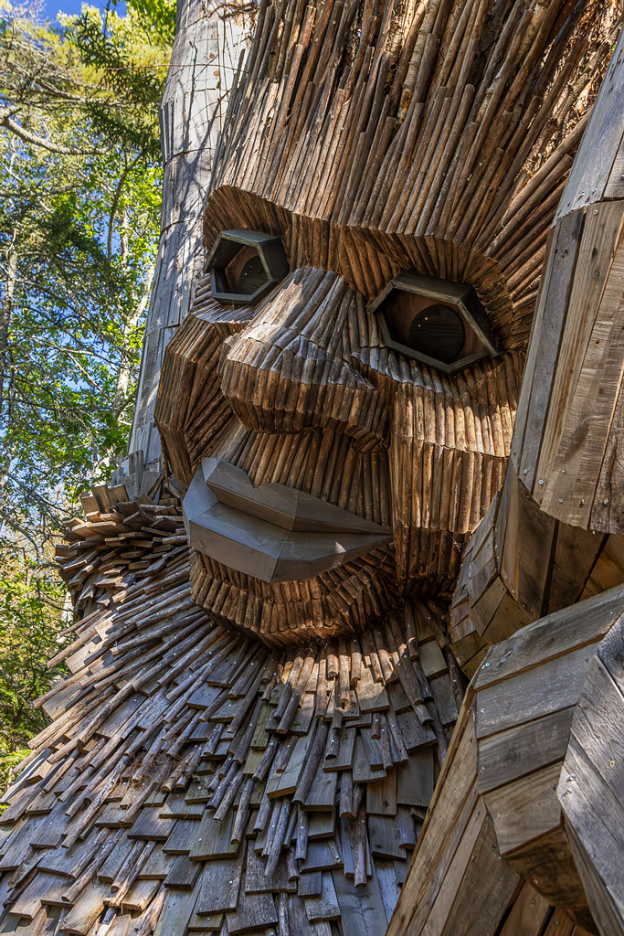 Troll sculpture (Soren) detail Coastal Maine Botainical Ga… Flickr