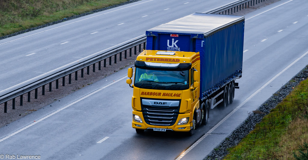Trucks on the AberdeenEllon Road this morning 15/11/2023 Flickr