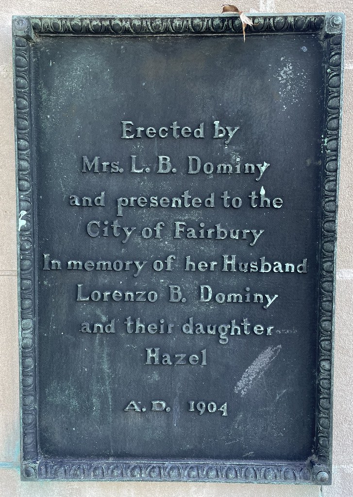 Dominy Memorial Library Plaque (Fairbury, Illinois) Flickr